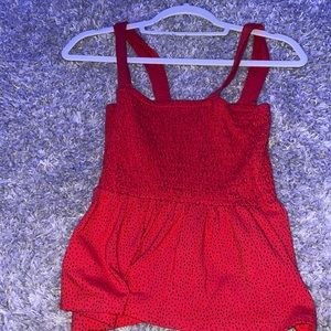 Express Womens Flow Red/Black TankTop